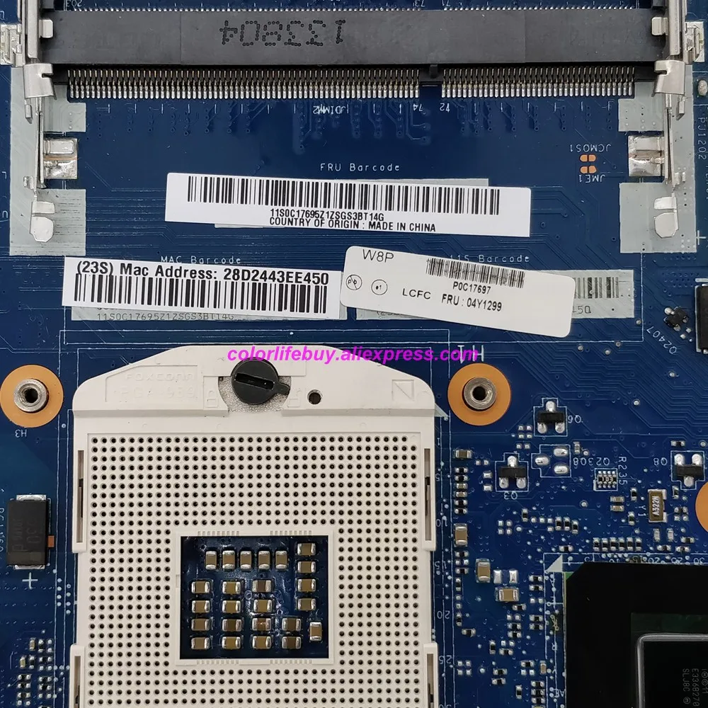 Genuine FRU:04Y1299 VILE2 NA-A044 SLJ8C HM77 Motherboard for Lenovo Thinkpad E531 NoteBook PC