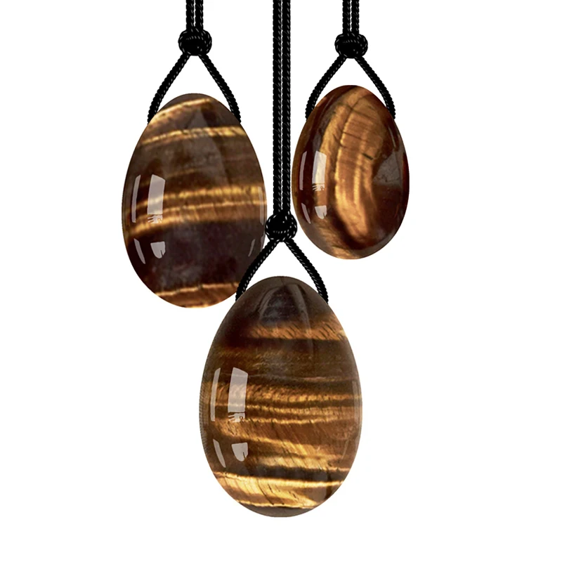 Natural Rose Quartz Yoni Egg Jade Eggs Women Kegel Exerciser Jade Massager Vaginal Muscles Tightening Ball Crystal Kegel Eggs