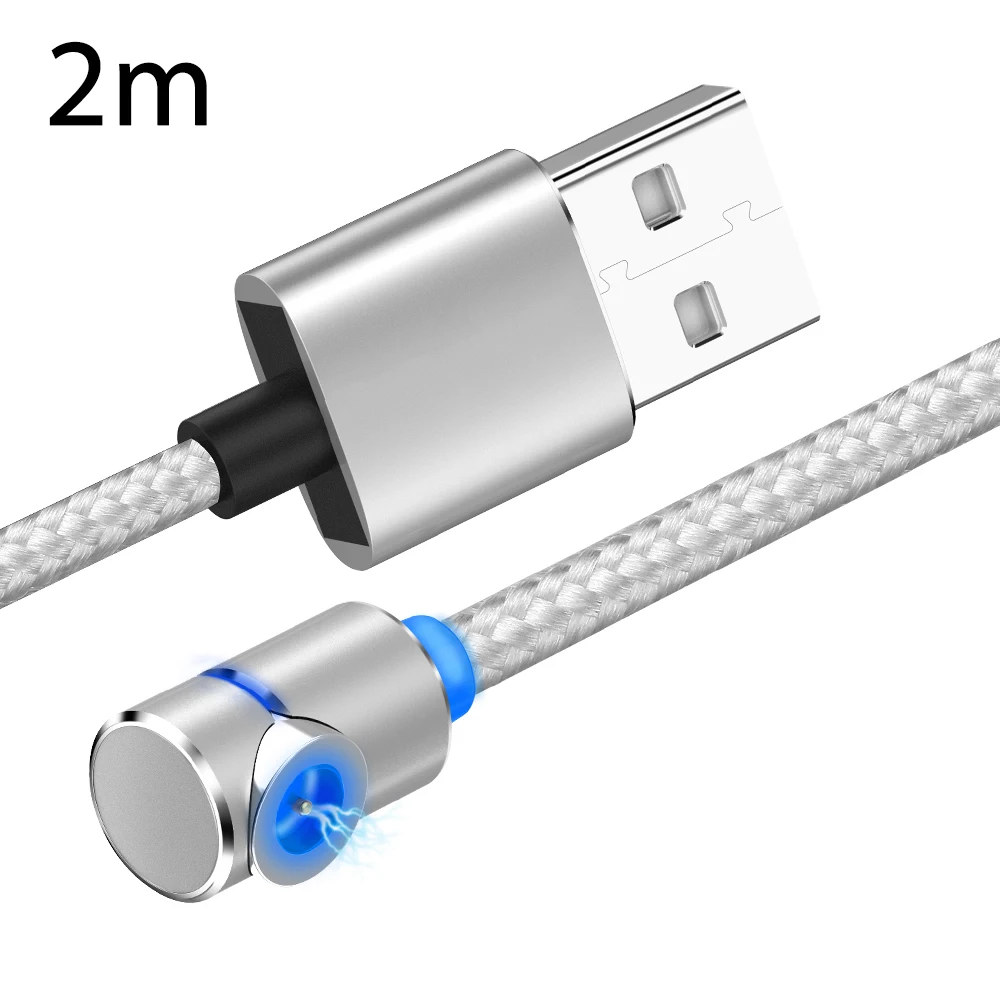 

1M 2M 2A Magnetic Magnet Charger Mobile Phone Cable for Huawei Fast Charging Mobile Phone Cord Wire for Samsung S9 S10 No Plug
