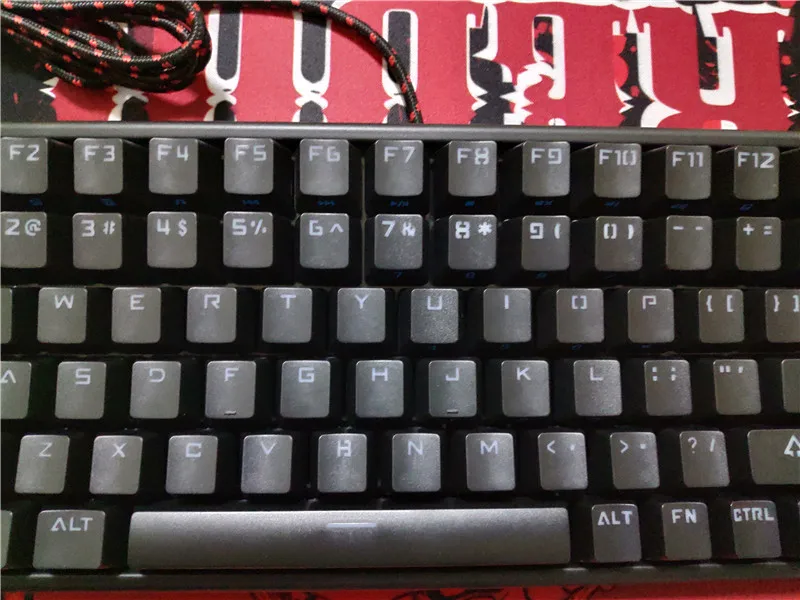 Backlit Keycool 84 keyboard with kailh mx blue switch mechanical keyboard mini game keyboard