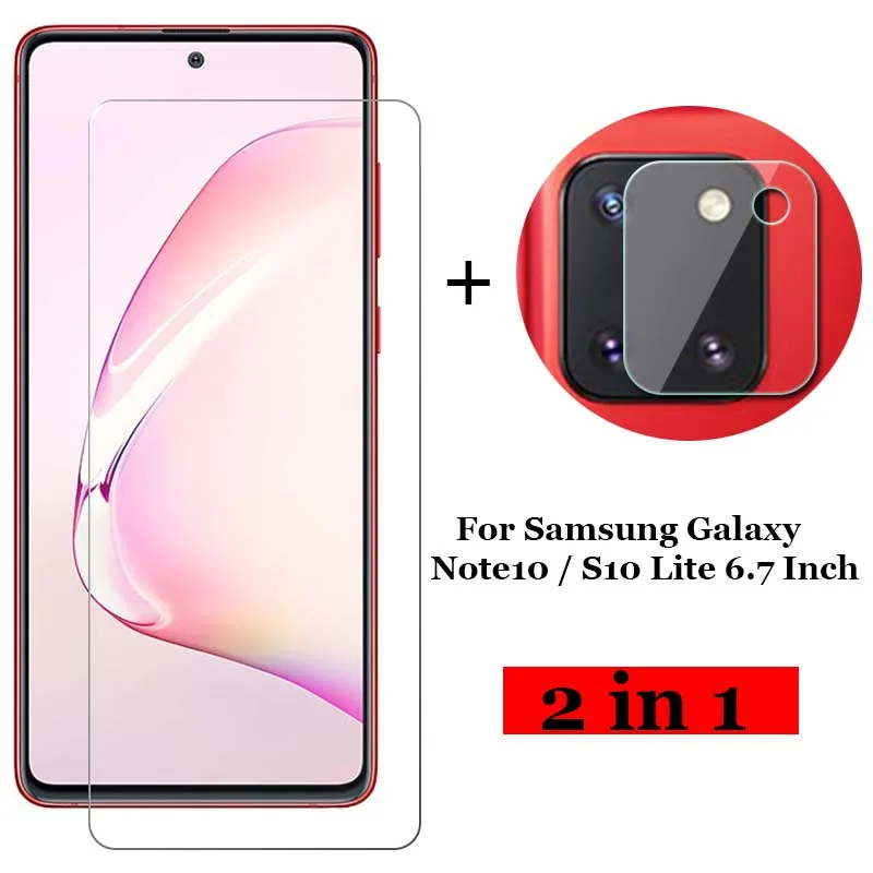 Закаленное стекло 2-в-1 для Samsung Galaxy Note10 Note 10 / S10 Lite 6 7 дюйма Защитная пленка