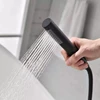 Matte Black Floor Standing Faucet Bathroom Bathtub Shower Faucet Hot Cold Water Rotary Switch Mixer Tap Bath Shower Mixers 3