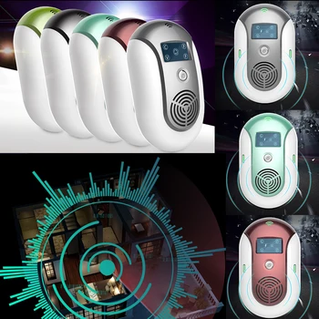 

New Ultrasonic Pest Repellent Electronic Pest Repeller Plug Insects Control Home Pest Free For Mosquito Rat Mice Bed Bug Flea