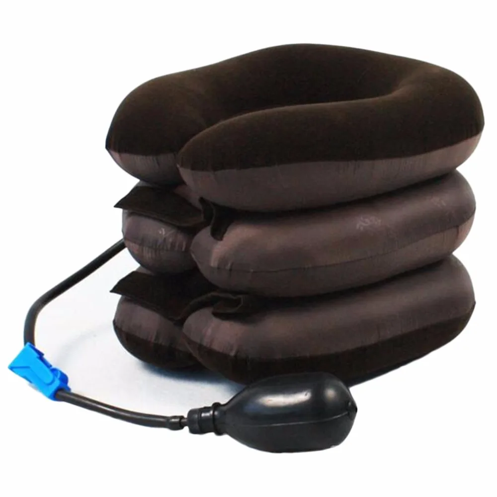 Прямая поставка, Надувное устройство для поддержки шейного позвонка шеи, тяги, мягкий бандаж, для головной боли, головы, спины, плеч, боли в шее, здоровье