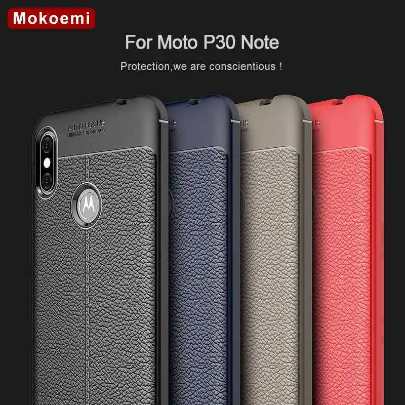 

Mokoemi Lichee Pattern Shock Proof Soft 6.2"For Motorola One Power Case For Motorola One Power Cell Phone Case Cover