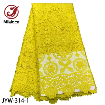 

Milylace African Lace Fabric 5 Yards High Quality Embroidered Lace French Tulle Net Lace Fabric for Wedding Dress JYW-314