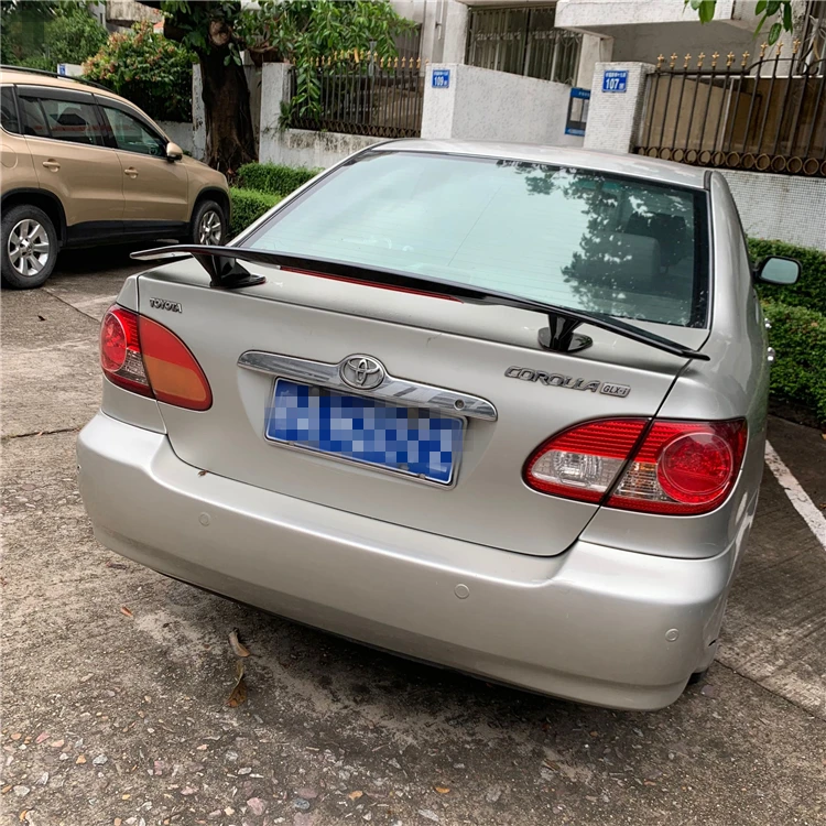 Спойлер для Toyota Corolla 2001-2005 Corolla EX спойлер NF ABS Пластиковый материал заднее крыло автомобиля цветной задний спойлер