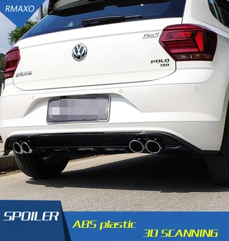 

For Polo Body kit spoiler 2019-2020 For Volkswagen Polo ABS Rear lip rear spoiler front Bumper Diffuser Bumpers Protector