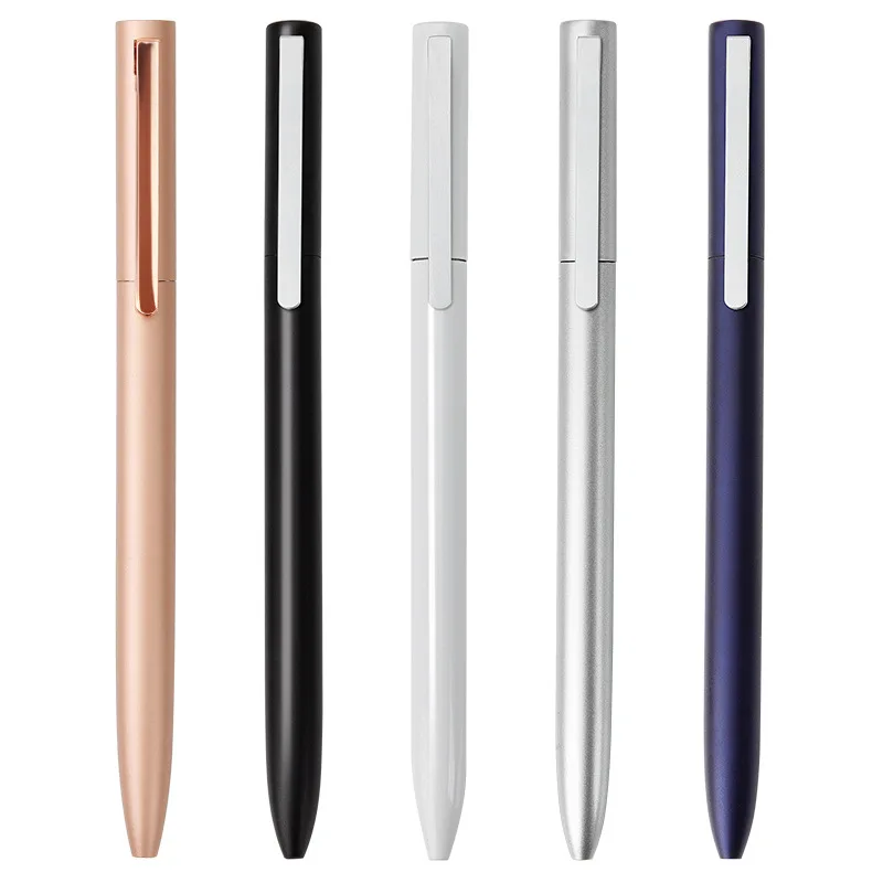 Metal Rotating Gel Pen Sign Pen with Refills for Xiaomi Metal Sign Pens 0.5MM Smooth Low-Key Elegant and Firm Office Business Metal Rotating Gel Pen Sign Pen with Refills for Xiaomi Metal Sign Pens 0.5MM Smooth Low-Key Elegant and Firm Office Business