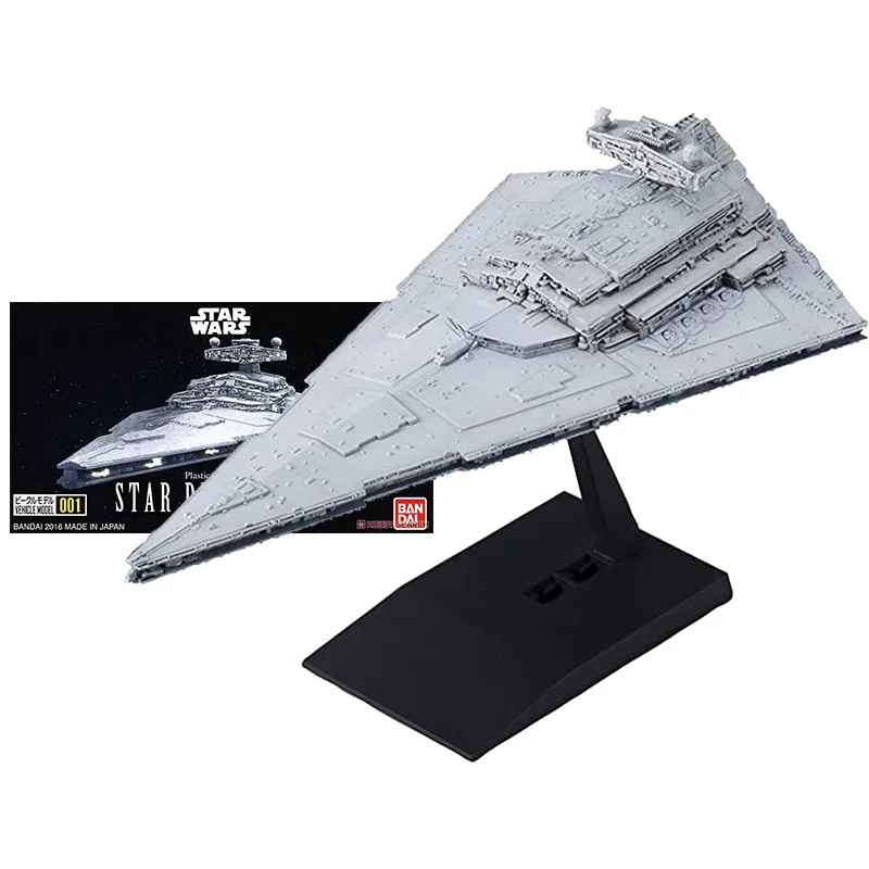 Bandai Star Wars Blocks Anime Figure 001 Star Destroyer Modello Di Veicolo Assemblato Originale Action Toy Figure Giocattoli Per Bambini