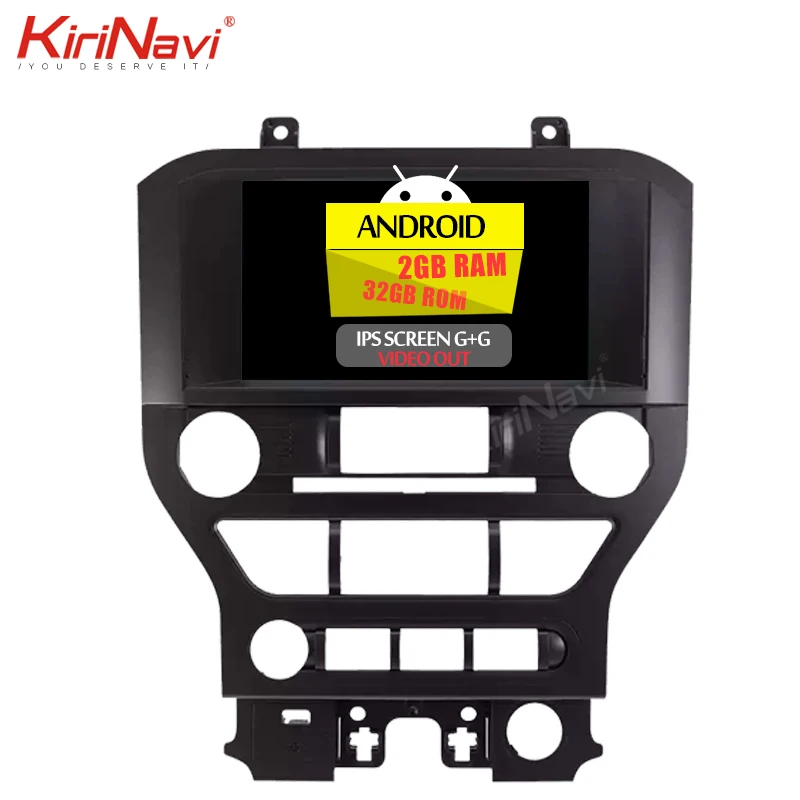 Kirinavi 8'' Android Car Radio For Ford Mustang Car Multimedia GPS Navigation Android Dvd Player 2015-2018 Bluetooth WIFI 4G