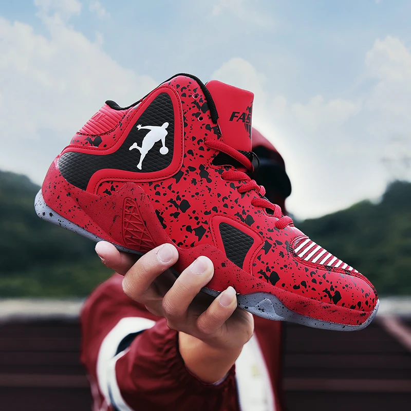 

Explosion models lightweight breathable high-top basketball shoes, soft and comfortable sports shoes