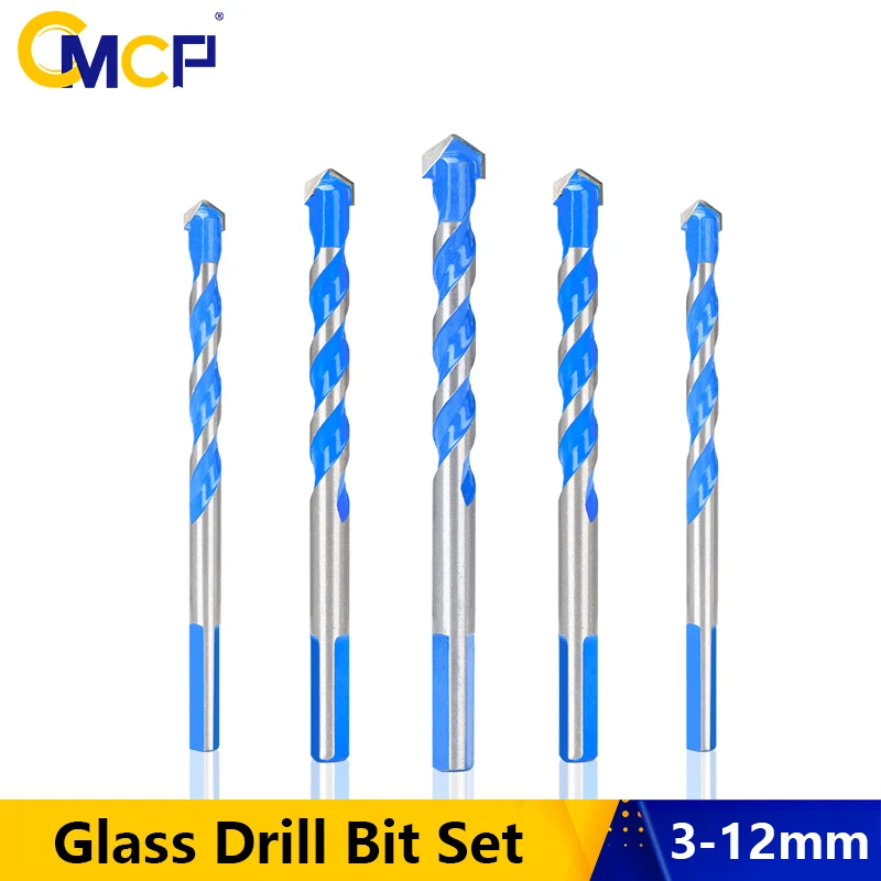

CMCP Diamond Drill Bits 3 4 5 6 8 10 12mm Glass Drill Bit Triangle Bits For Ceramic Tile Concrete Brick Woodworking Hole Cutter