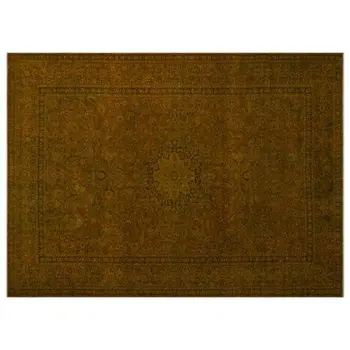 

Handmade Yellow Vintage Persian Area Rug 294x406 Cm-9'8''X13'4''