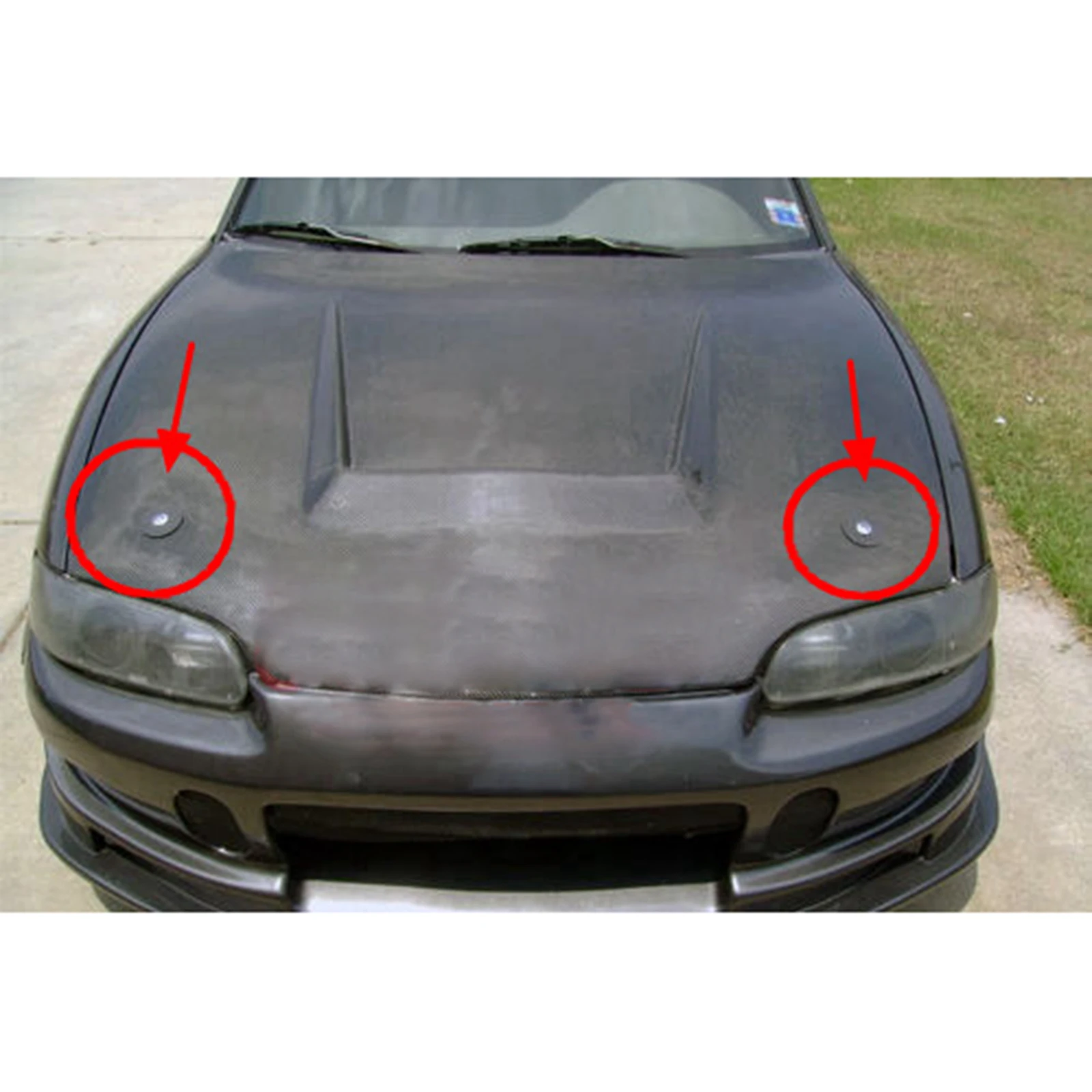 Универсальный JDM матовый колпак шкворень Клип Комплект крышка двигателя Блокировка крепления капот безопасности шпильки защелка с ключами