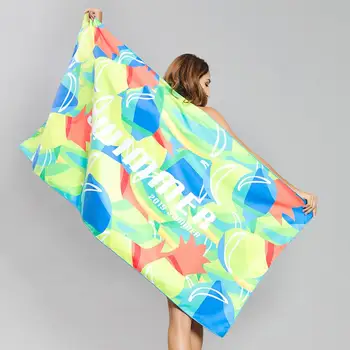 

160*80 Summer Beach Towel for Adults Striped /Fruit/Flag Print Shower Bath Towel Quick Dry Bath Mat Beach Towel Travel Blanket