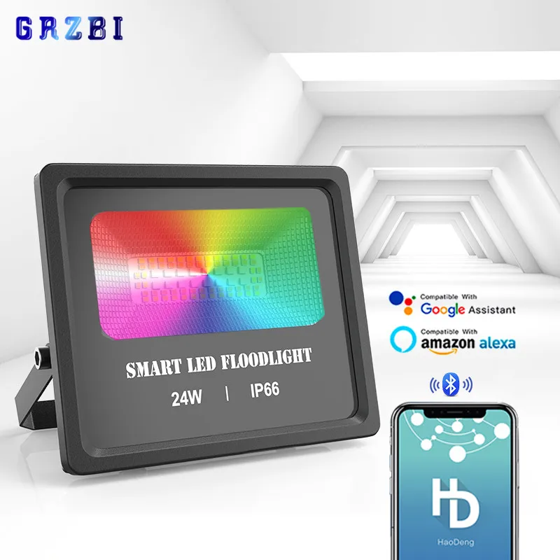 Умсветильник Светодиодный прожектор RGB 220 В 110 24 Вт отражатель светодиодный
