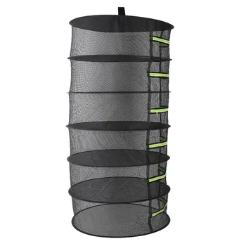 

Drying Net Fabrics Tool Hanger Zippers Outdoors Creativity Folding Accessory Herbs Plants Dryer Mesh