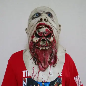 

DishyKooker Adult Mask Horror Overhead Mask Headgear Stage Performance Prop for Halloween Party