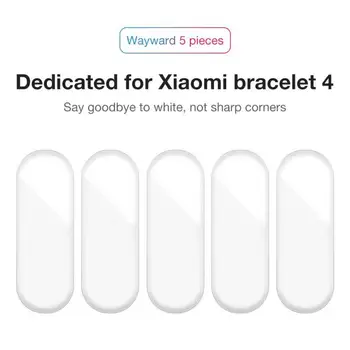 

Sales 5pcs For Xiaomi Mi Band 4 Protection Film Full Screen Tempered Film Permeability HD Explosion Non-slip Waterproof