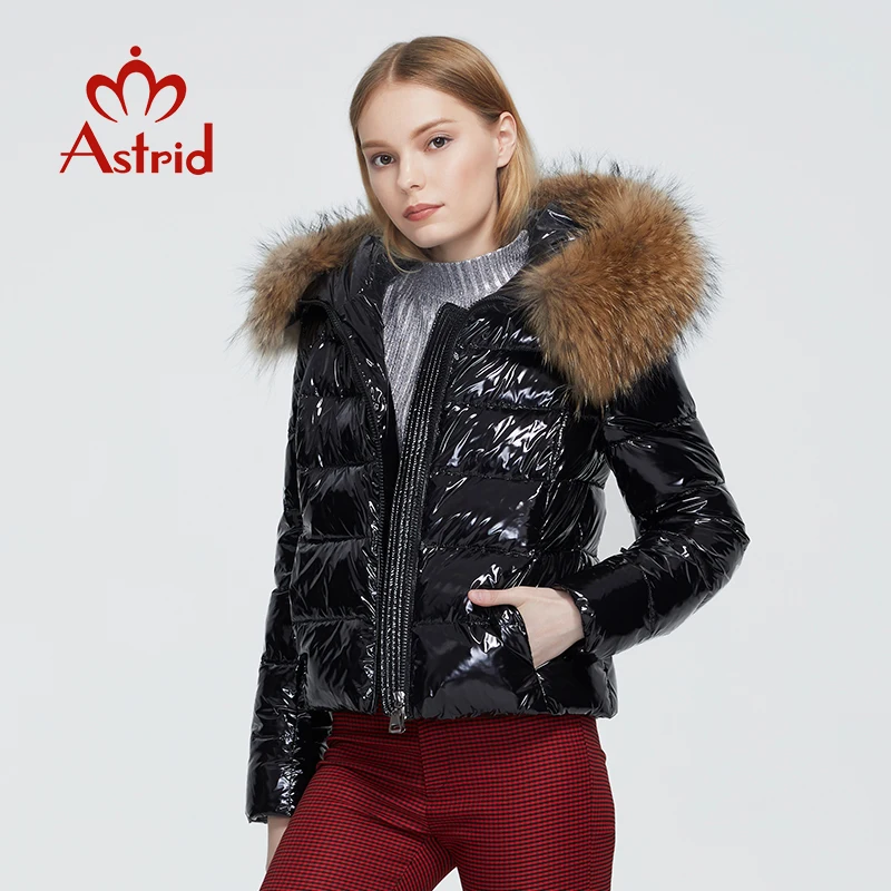 Astrid 2020 новое зимнее женское пальто женская теплая Толстая парка модная черная короткая куртка с капюшоном