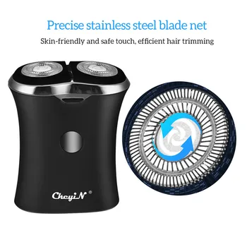 

Electric Shaver Rechargeable Razor Washable Trimmer 4D Floating Stainless Steel Blade Barbeador Beard Shaving Machine Men Face