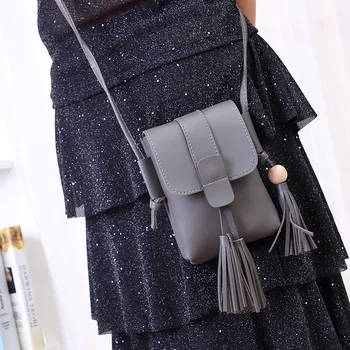 

ladies bag high-quality simple Korean version of the shoulder sweet pure color wild fashion PU soft leather 2019 new JIULIN