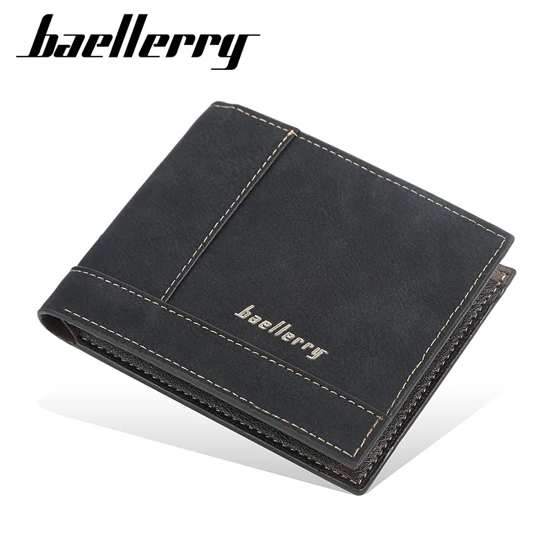 

Baellerry Small Wallet Men Money Bag Purse Portomonee Cuzdan Vallet Business Coin Card Holder Klachi Kashelek Koshelok Partmane