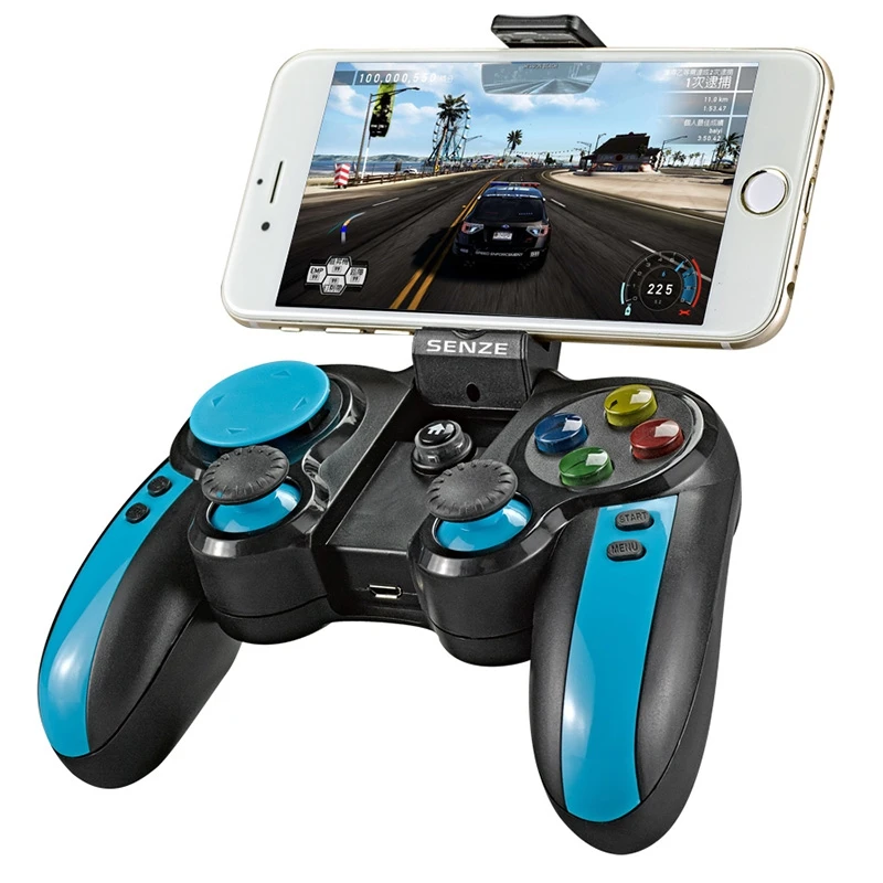  SENZE SZ-A1019 Wireless Bluetooth Game Controller Gamepad Joysticks for Android/Windows /PC Holder 
