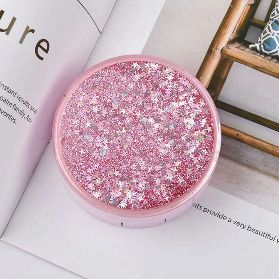 

Newly Designed Lens Container Contact Lens Case Flowing Sequins Cute Lens Case Female Girl Carrying Case Lens