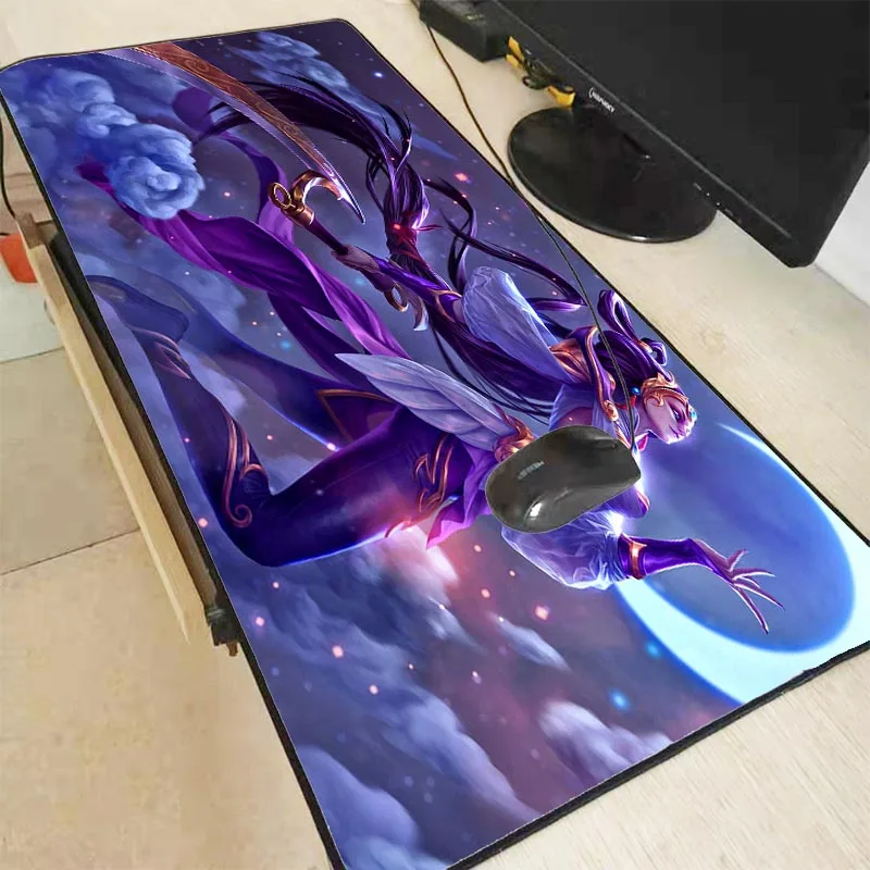  XGZ Anime Girl Large Gaming Mouse Pad for Gamer Lock Edge Mousepad PC Laptop Computer Mouse Mat for