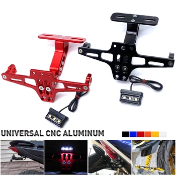 

Motorcycle LED License Aluminum Plate Holder Support Plaque Bracket Frame For KAWASAKI NINJA 400 Z650 Z900 Z1000 Z800 Z1000SX
