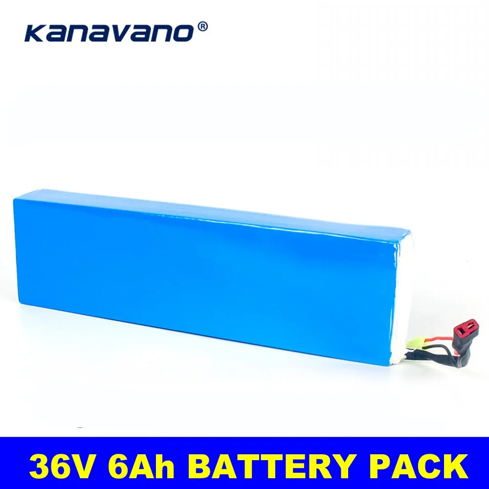 Kanavano е байка 36В 6Ah 18650 литиевая батарея пакет & велосипед аккумулятор с ПВХ чехол