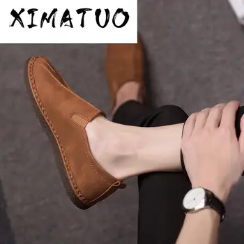 

Classics Fashion Casual Loafers Shoes for Men Spring Autumm Flat Slip On Shoes Solid Driving Shoes