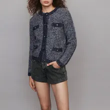 Высококачественный женский кардиган, осень, однобортный вязаный кардиган, свитер для подиума, Элегантная куртка, пальто, зимний женский свитер