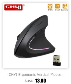 best computer mouse CHYI Ergonomic Left Hand Gamer Mouse Home Vertical Mice Healthy Wrist Healing 1600DPI USB Optical Computer Mouse For Laptop PC types of computer mouse