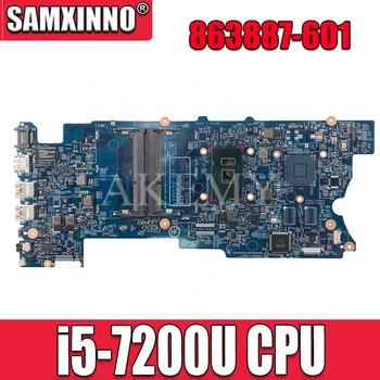 

863887-601 863887-001 863887-501 For HP envy X360 15-BK 15-W 15T-W M6-W laptop motherboard 448.06202.0021 I5-7200U CPU
