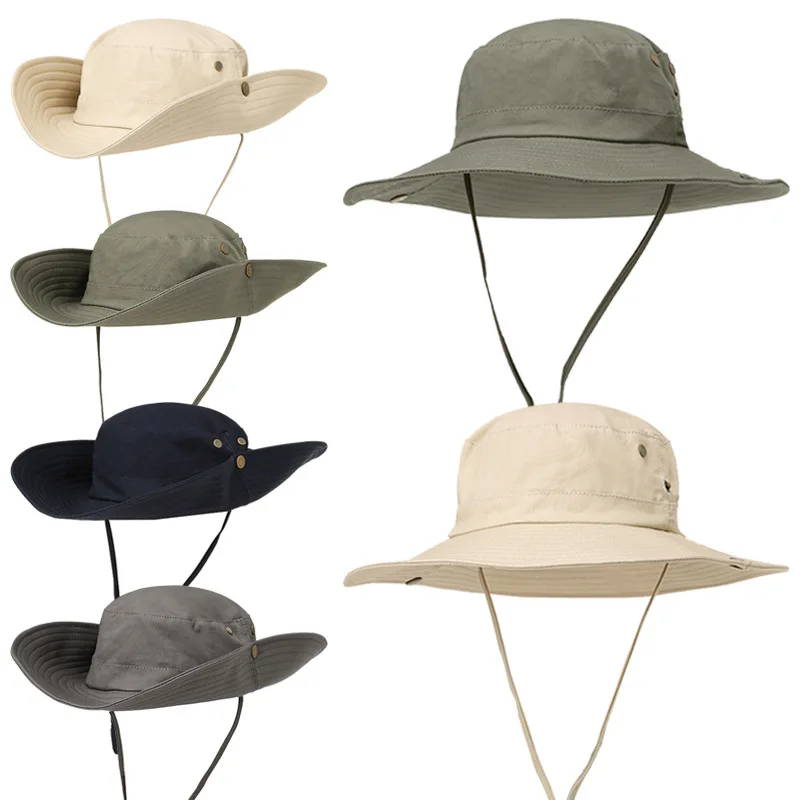 Wide Brim Unisex Sun Hat Fishing Cap 