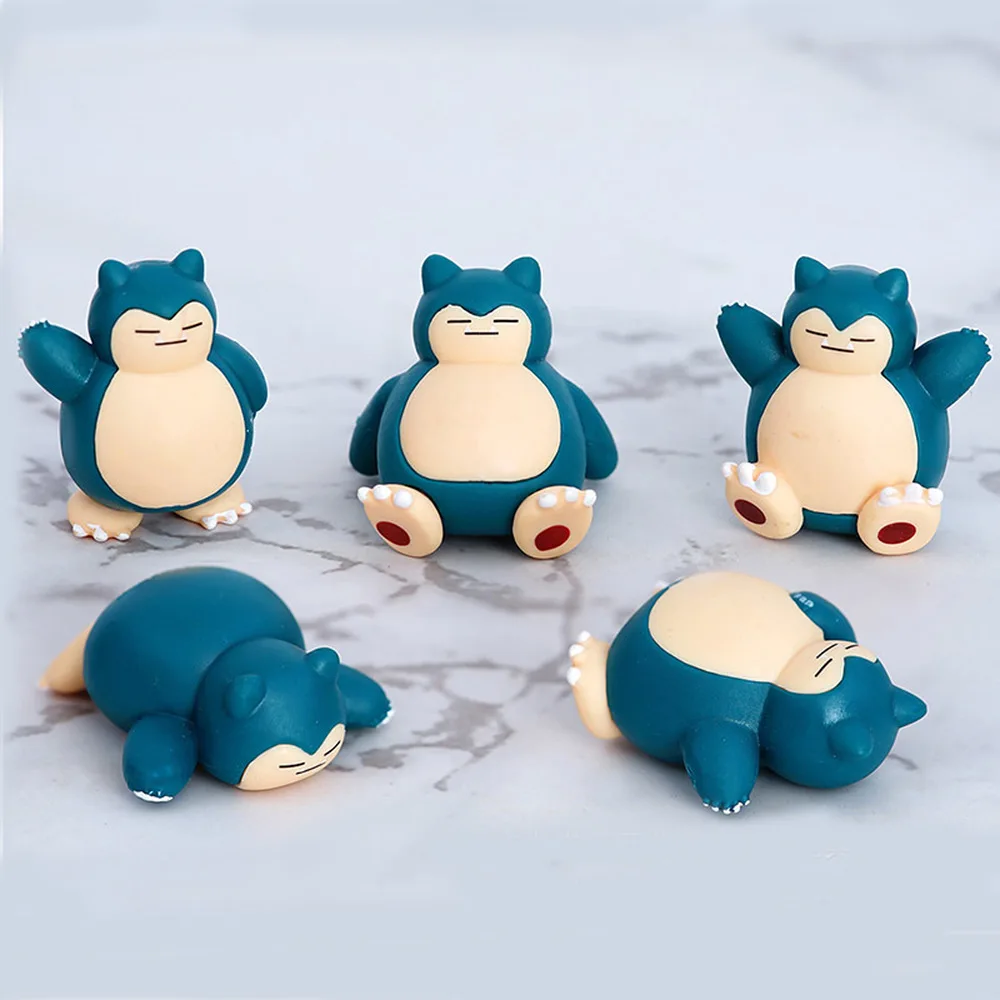 ポケモンカビゴンアクションフィギュア玩具5ピース ロット4センチメートルアニメ漫画の装飾モデル人形子供のためのクリスマスギフト Aliexpress おもちゃ ホビー
