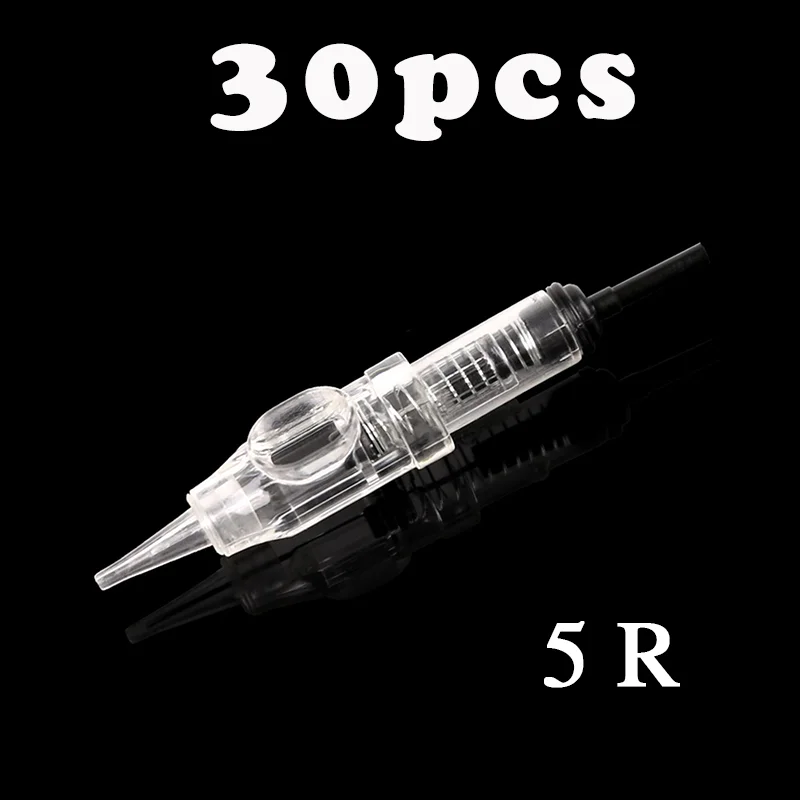 30pcs 5R Новинка микроблейдинг 600D-G Agulhas легкий клик для перманентного макияжа машина для макияжа Набор швейцарский мотор Maquina De Tatuagem - Габаритные размеры: 30pcs 5R