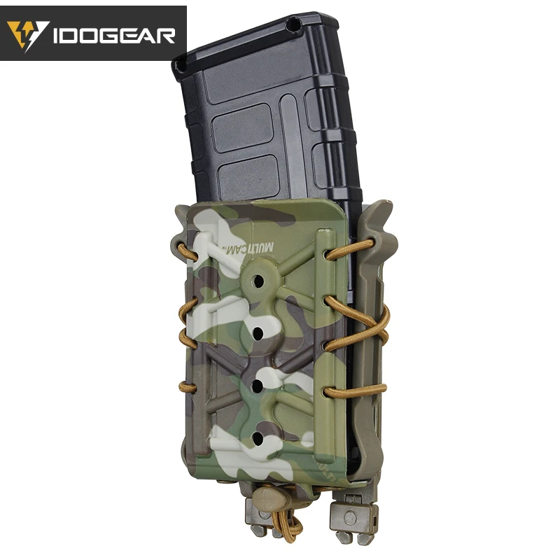 

IDOGEAR Tactical Magazine Pouch MOLLE Mag Holder Rifle Mag Pouch 5.56 7.62mm Airsoft Holster Fastmag 3560