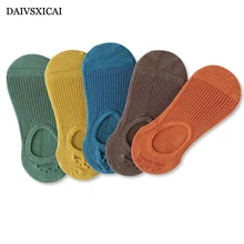 3 пара/лот = 6 шт., хлопковые короткие носки, Летние Женские однотонные носки в духе колледжа, модные женские носки