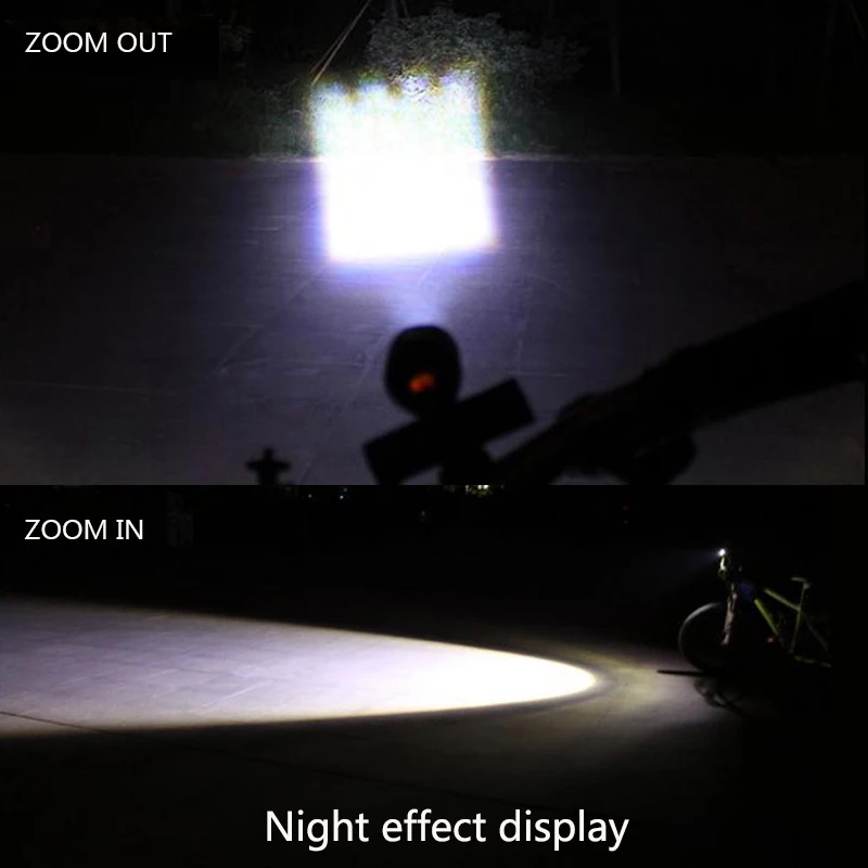 Обновленный Zoomable USB Перезаряжаемый велосипедный фонарь 3 режима передняя фара велосипеда встроенный Фонарь Батареи с вращающимся кронштейном