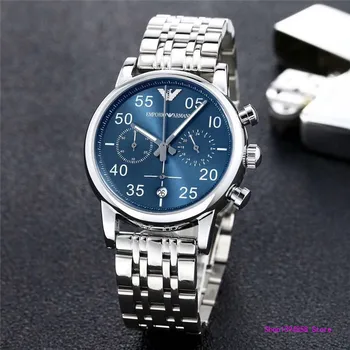 

Armani- Luxury Brand women quartz Watches men Watch Stainless Steel Strap wristwatch Top classic watch gift 232 orders