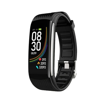 

T118 Temperature Measuring Bracelet Smart Sports Bracelet Measuring ECG Heart Rate Step Waterproof Fashion Bracelet