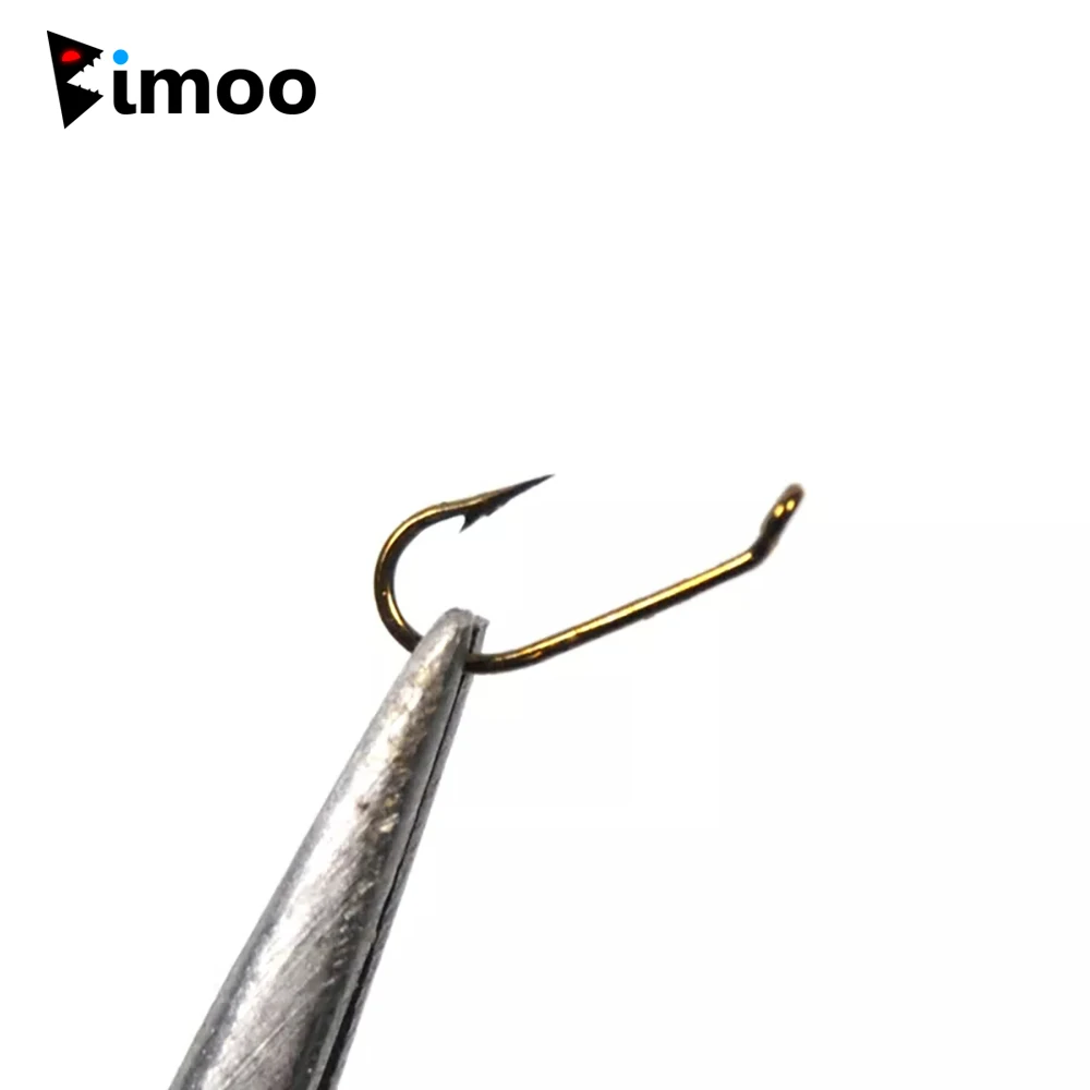 Bimoo Premium 25pcs Standard Dry Fly Hook Fly Tying Hooks Bend