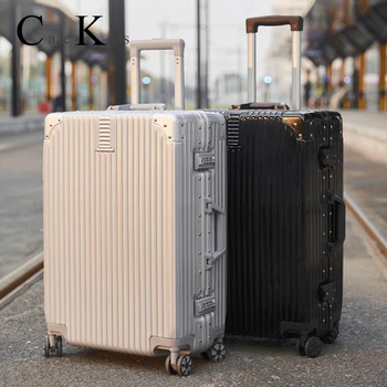

New women Travel Suitcase luggage bag Business trolley Boarding Silent Roller Cabin password box Suitcase for men free shipping
