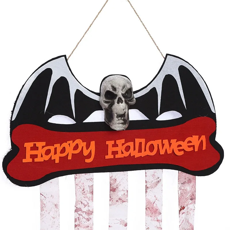 

Halloween DIY Hanging Ornament Holiday Wall Door Window Decoration Props Bar Haunted Decoration Skull Curtain Pendant Ornaments