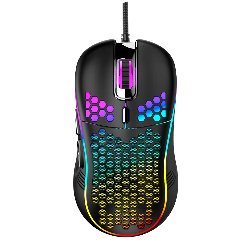 USB Wired Lightweight Gaming Mouse RGB Backlit Mouse with 6 Buttons 7200DPI Honeycomb Shell Mouse for PC Laptop Computer wireless laptop mouse Mice