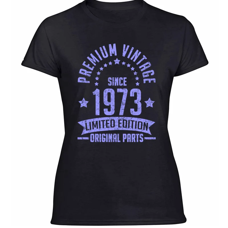 Дизайнерская Классическая футболка 1973 1e.png, стандартная Мужская футболка с коротким рукавом и круглым воротником